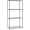 Nexel Nexelon Wire Shelving, Blue Epoxy, 36W X 18D X 74H 18367N - alternate 1